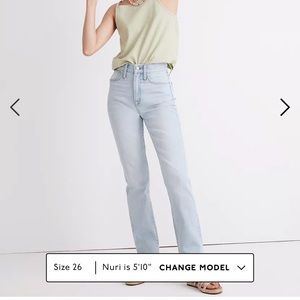 Madewell classic straight jeans